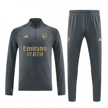 Arsenal Quarter Zip Gray Sudadera De Entrenamiento 2023-24 - Hombre Arsenal Quarter Zip Gray Sudadera De Entrenamiento 2023-24 - Hombre